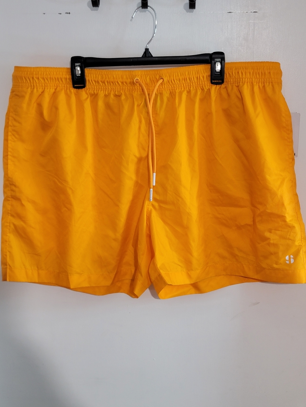 Sports Illustrated Bright Yellow Swimming Trunks Shorts with Drawstring